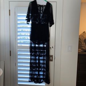 Black Overlay Romper